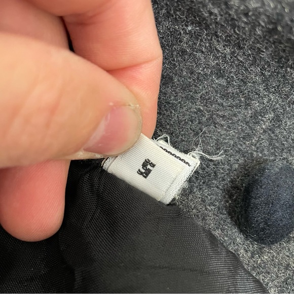 Girls Rothschild DRESS COAT MUFF Size 5 gray black Trim Lined - Picture 4 of 7